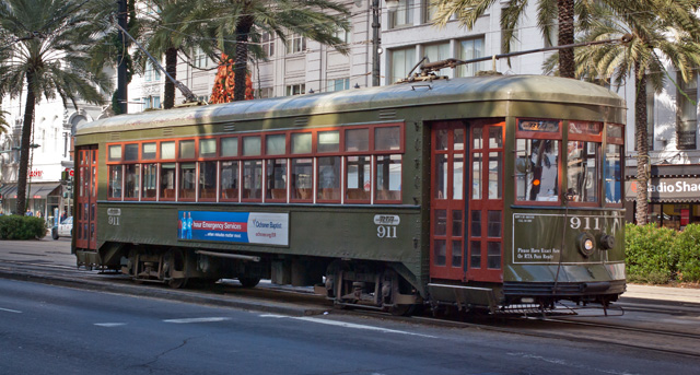 Picturesque New Orleans Street Car
